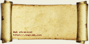 Tamara Jovčić vizit kartica